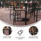 Flash Furniture All-Weather Patio Bar Stool with Faux Teak Slats XU-DG-HW6036B-GG - alternate 8